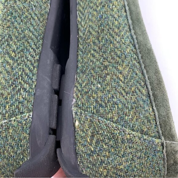 LL bean womens flats size 8 green tweed dark academia ballet balletcore - Picture 7 of 13